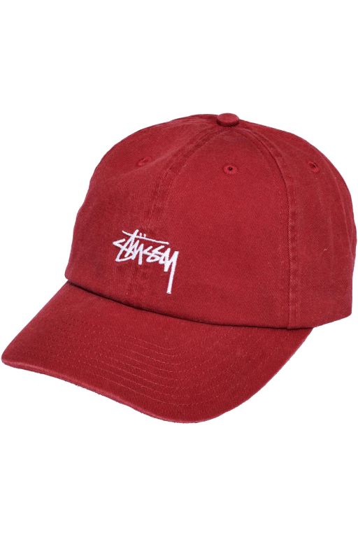 Stussy Mens Stock Low Pro Hats Red - HXYRA4590